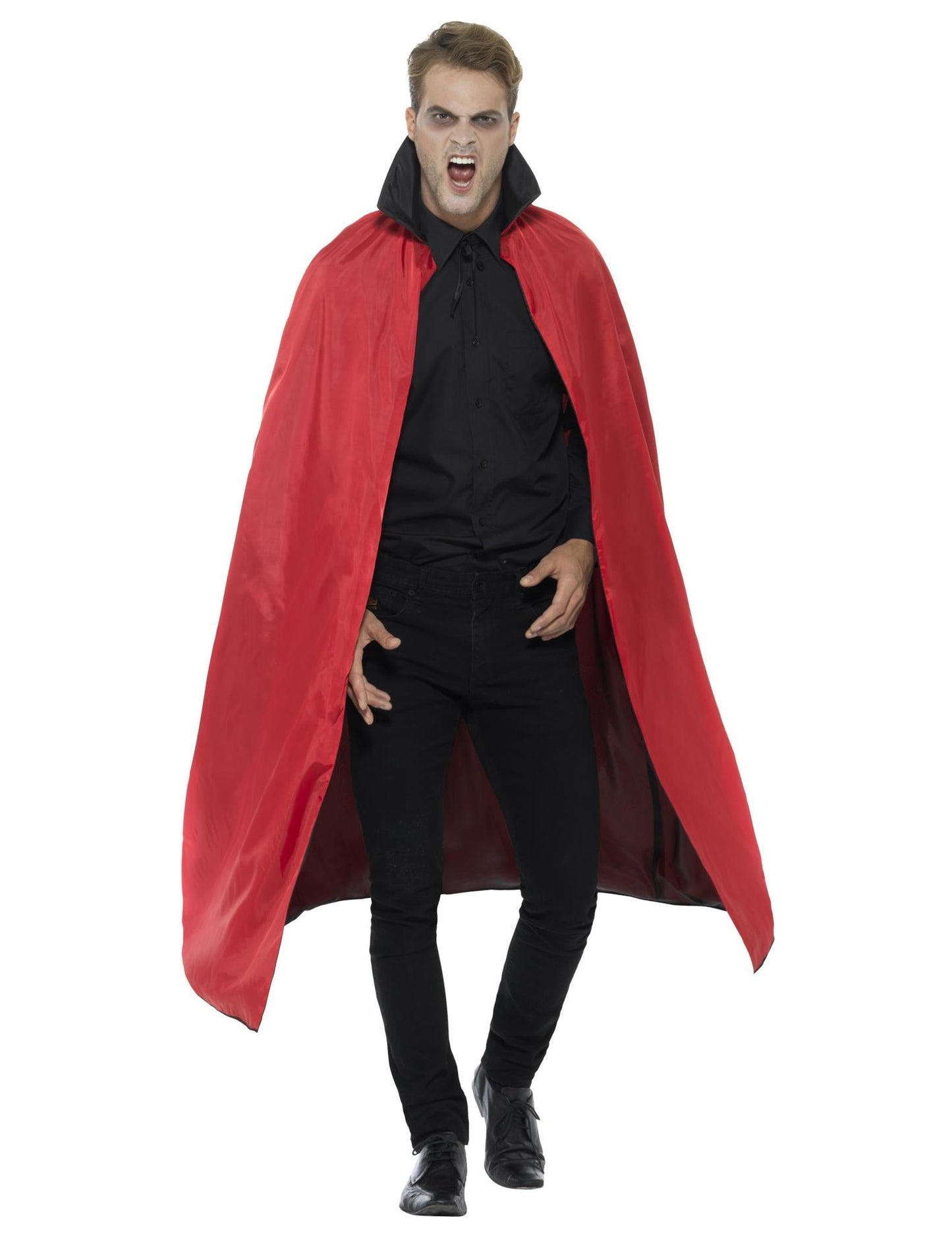 Reverzibilni vampirski saten rt 125 cm Halloween Adult