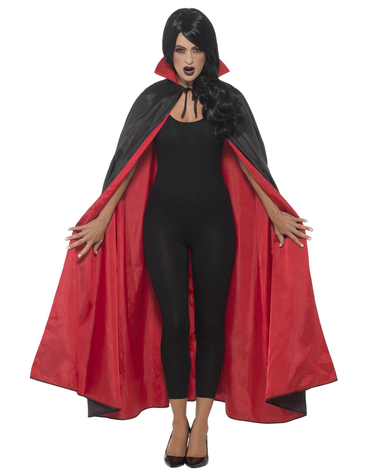 Reverzibilni vampirski saten rt 125 cm Halloween Adult