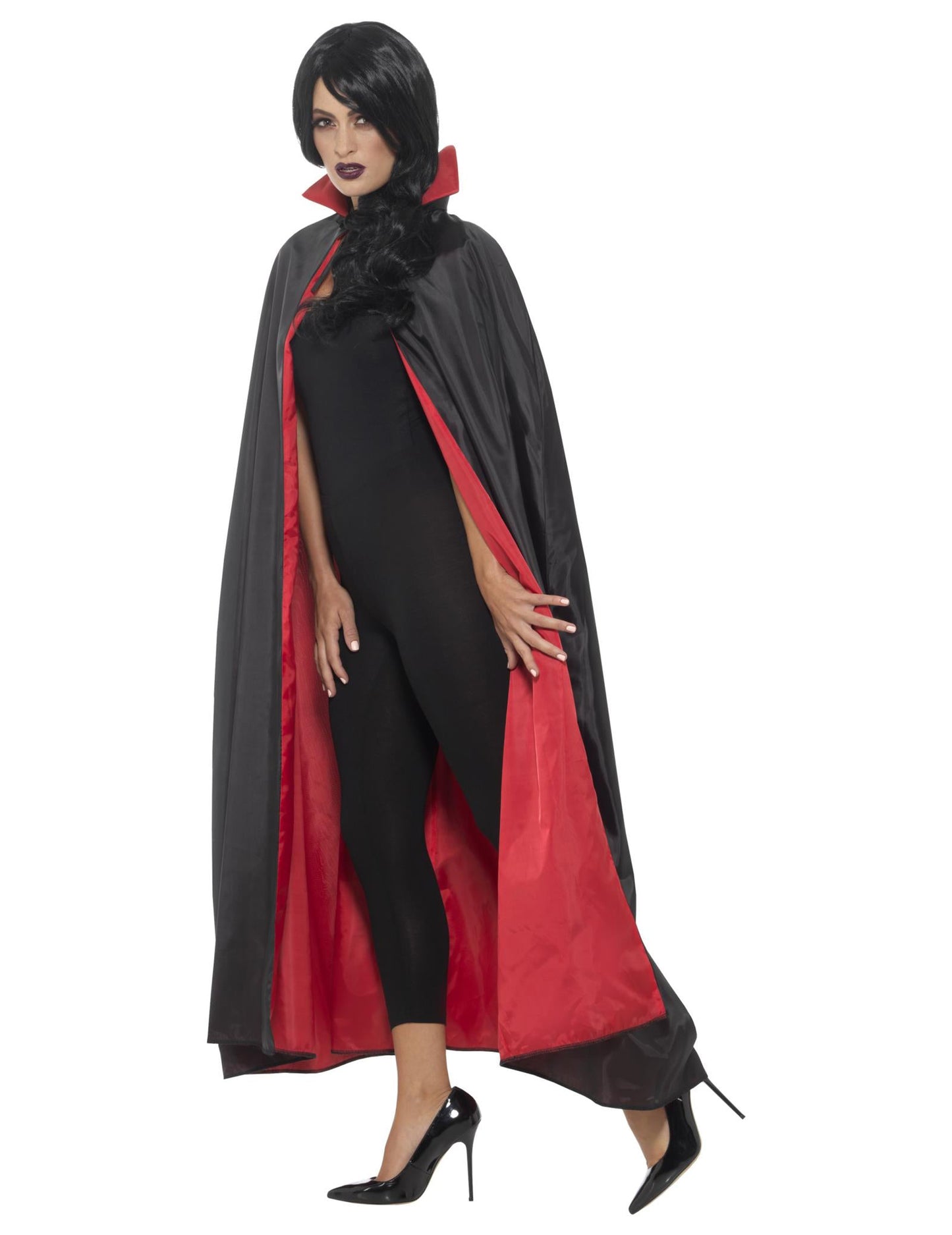 Reverzibilni vampirski saten rt 125 cm Halloween Adult