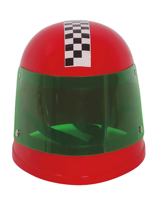 Vue de face du casque de pilote de formule 1 pour enfant