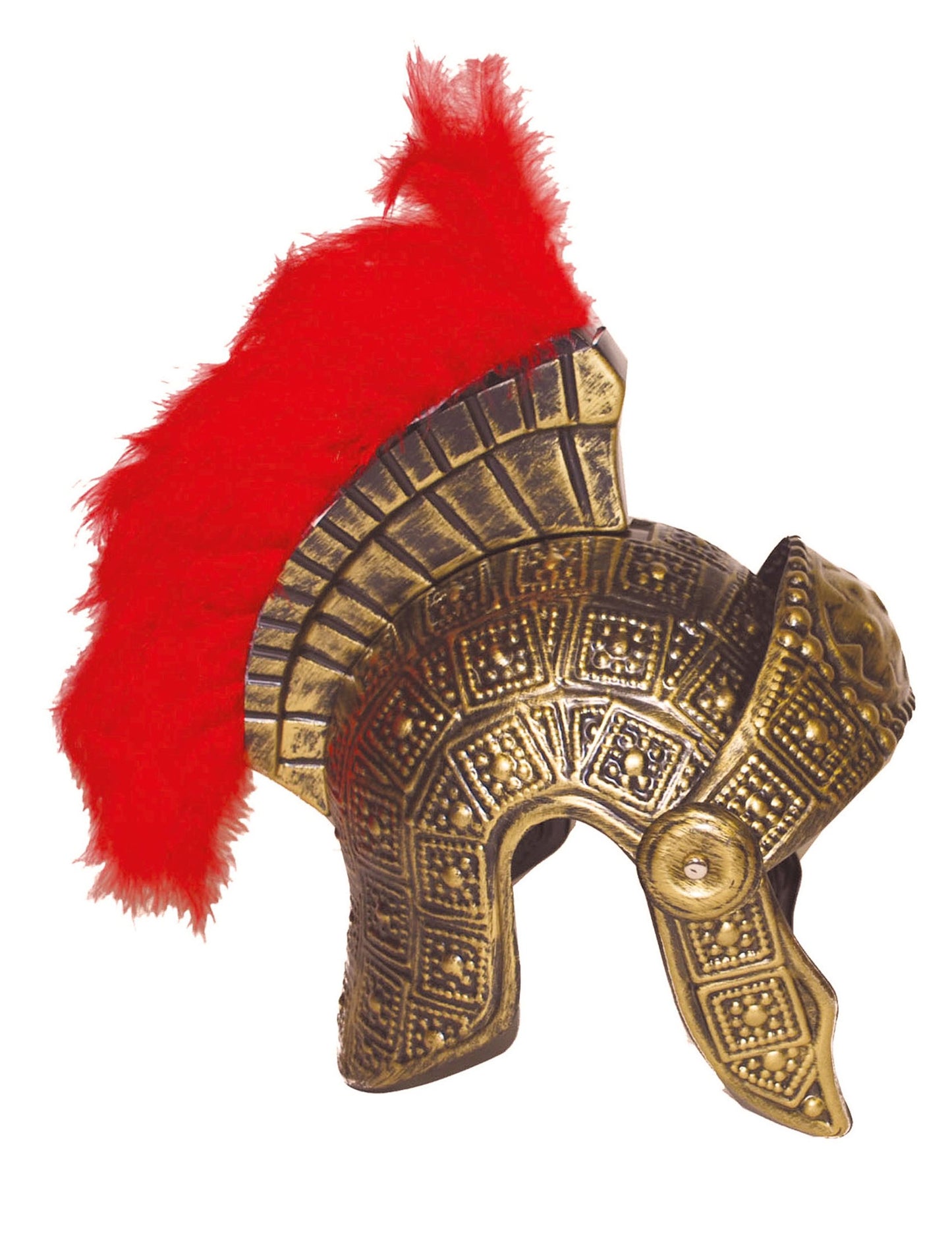 Rimska čelada z rdečim perjem