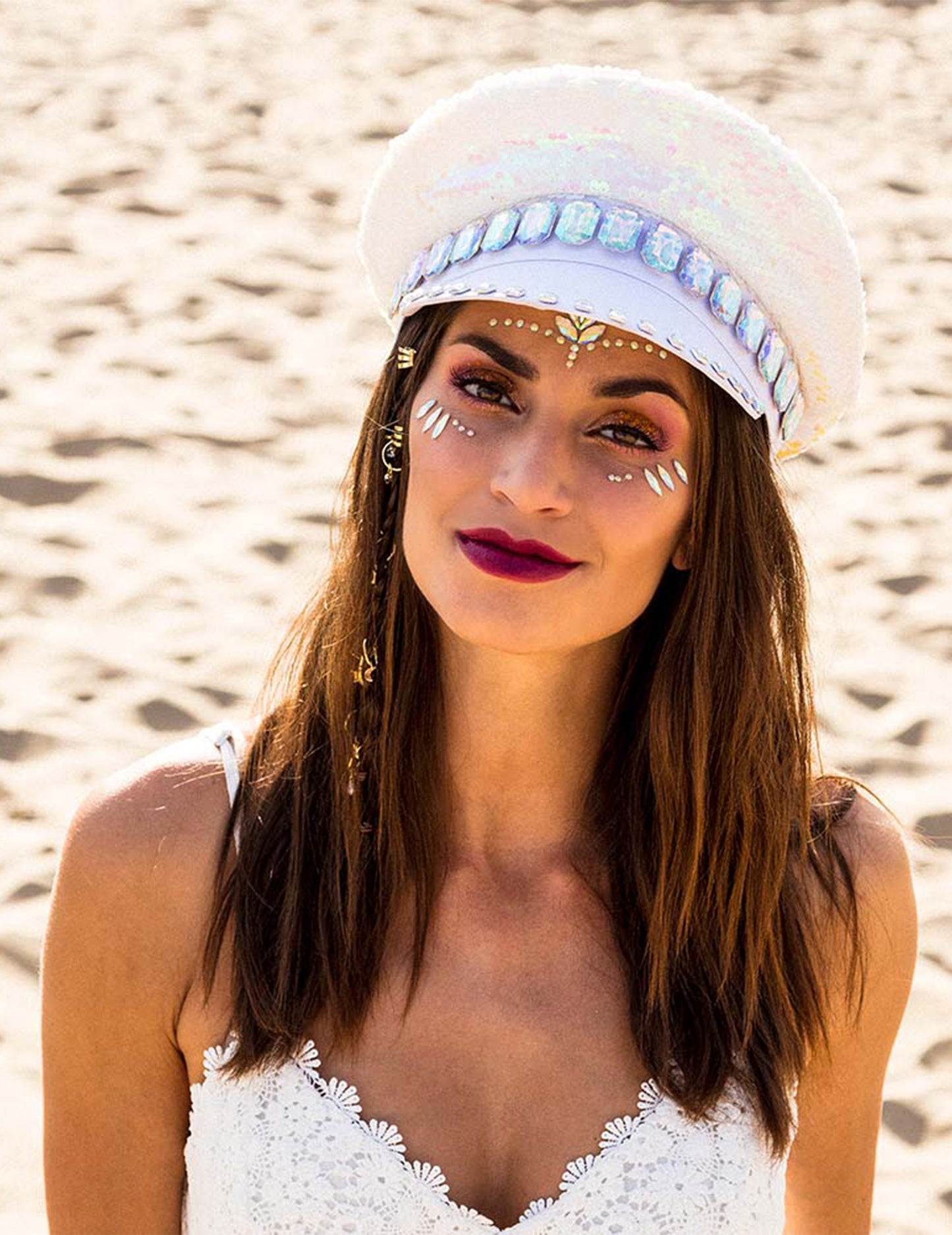 Reverzibilni klobuk in odrasli biser in bela