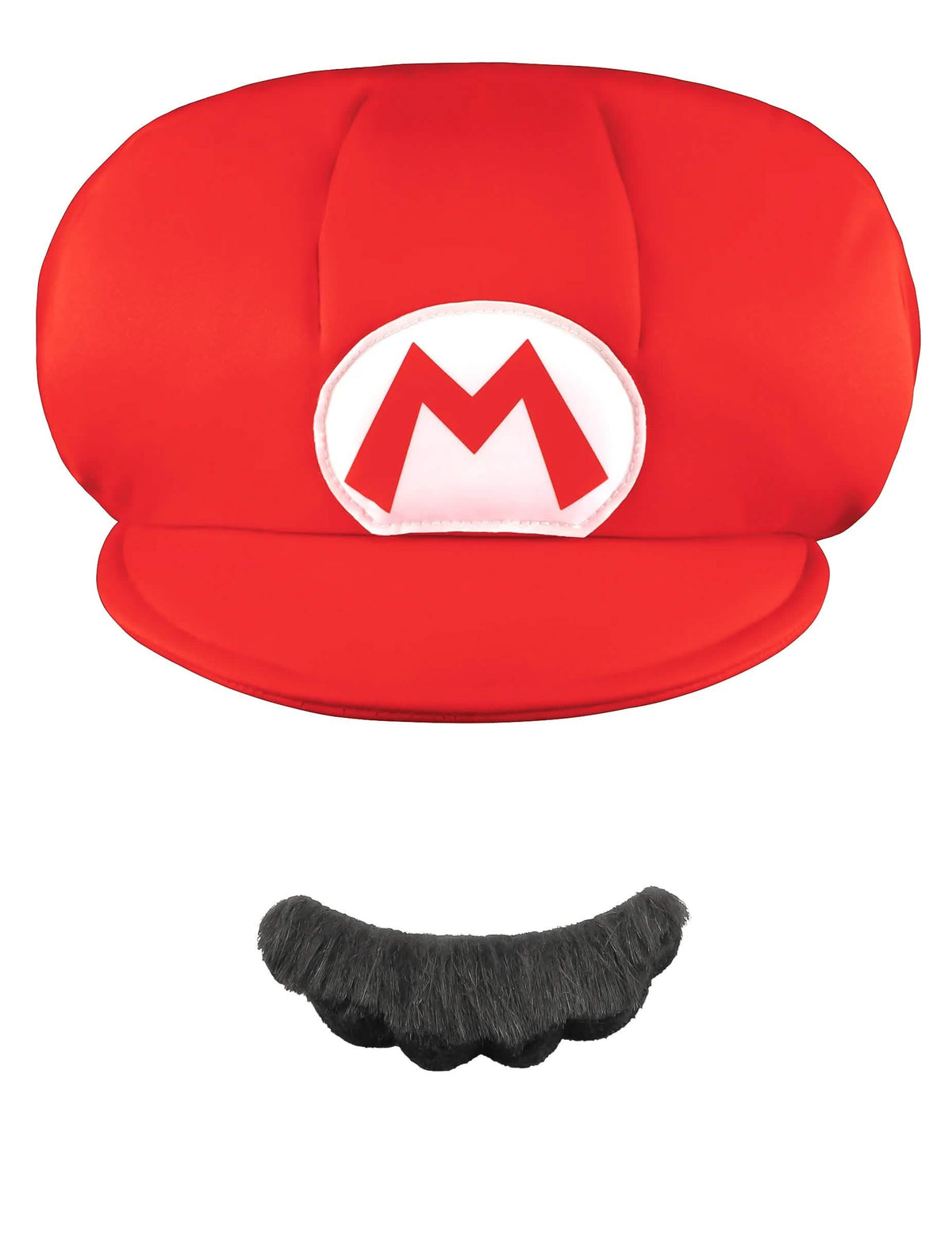 Pogled od spredaj na kapo in brke Mario za otrok