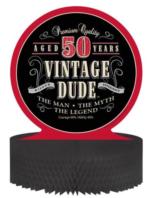 Center za satje papir vintage rojstni dan 50 let 30 x 30 cm