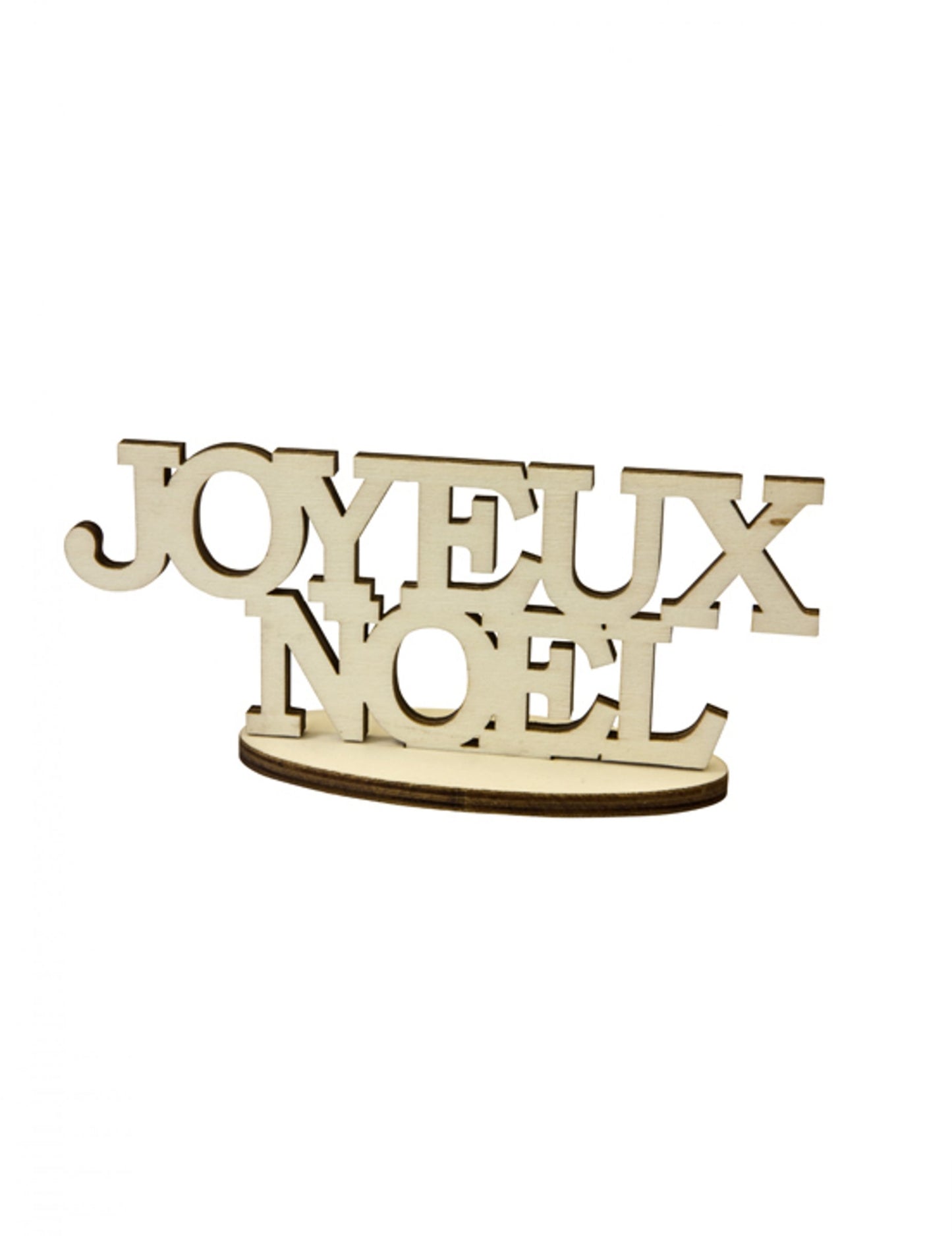 Leseni osrednji okrasek Vesel božič 17 x 9 cm Skandinavski hygge