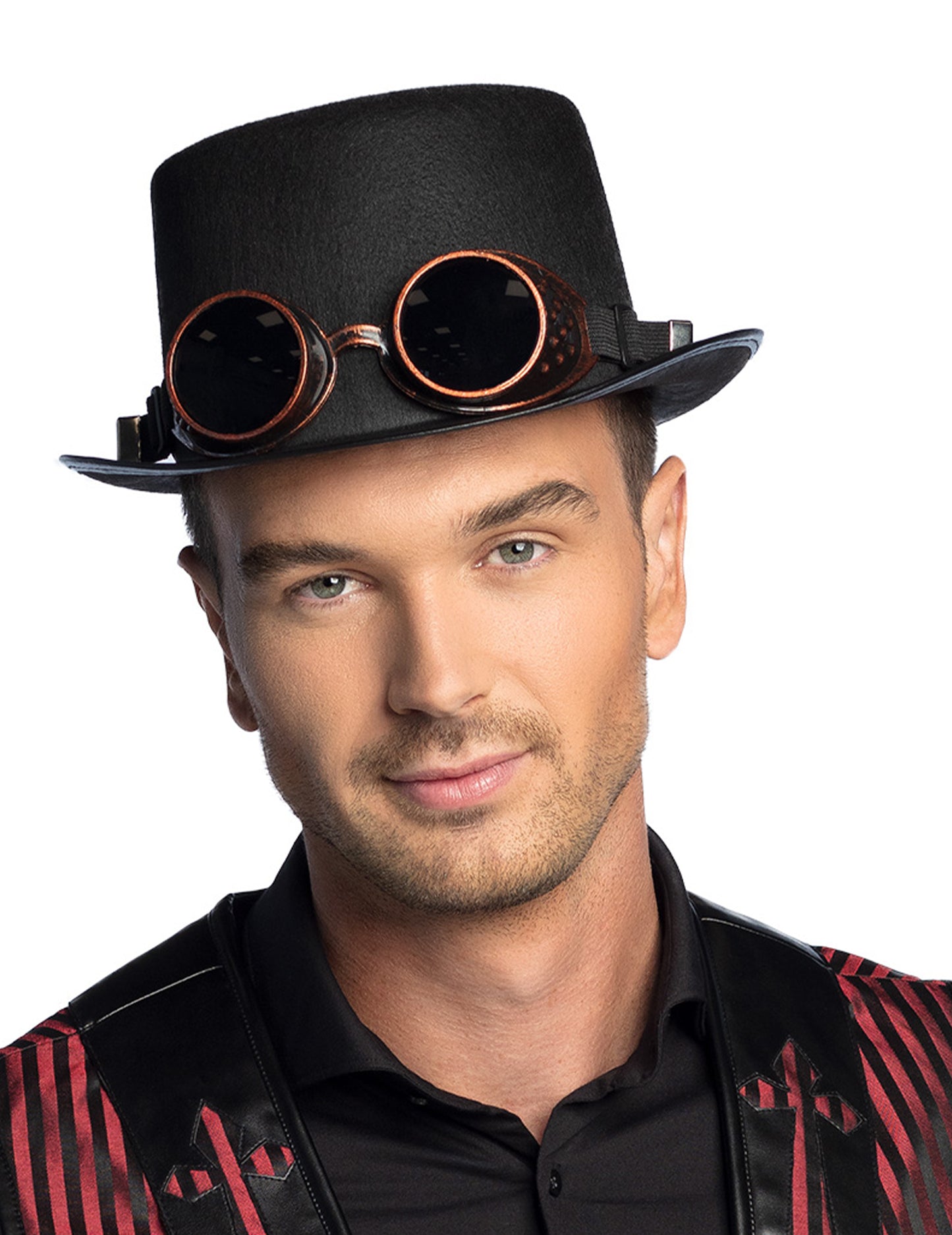 Klobuk z odraslimi steampunk očali