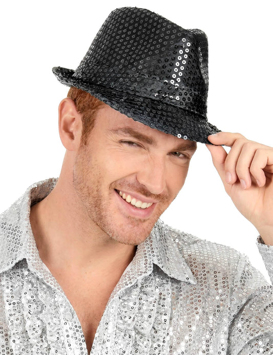 Borsalino klobuki z odraslimi črnimi pajkicami