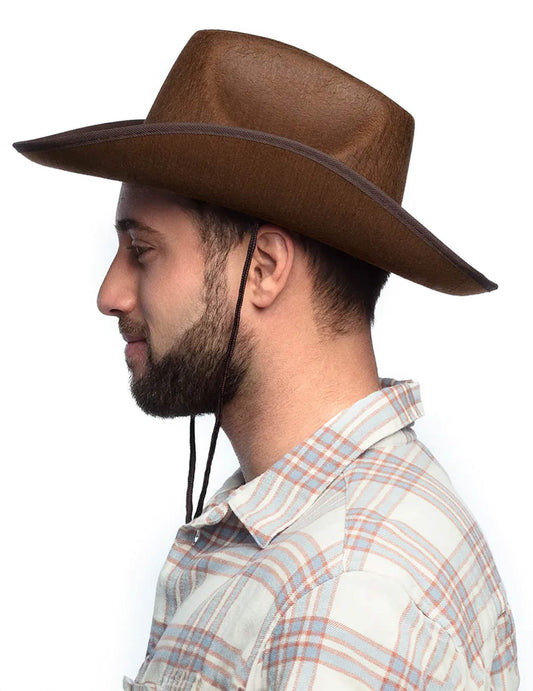 Vue de profil du chapeau cowboy