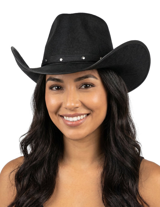 Chapeau cowboy noir adulte
