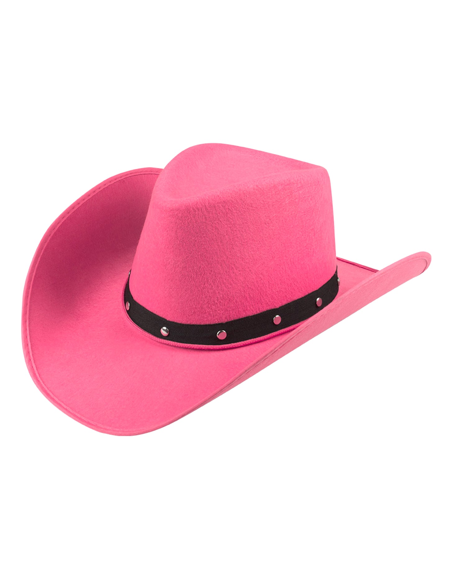 Chapeau cowboy rose et noir adulte