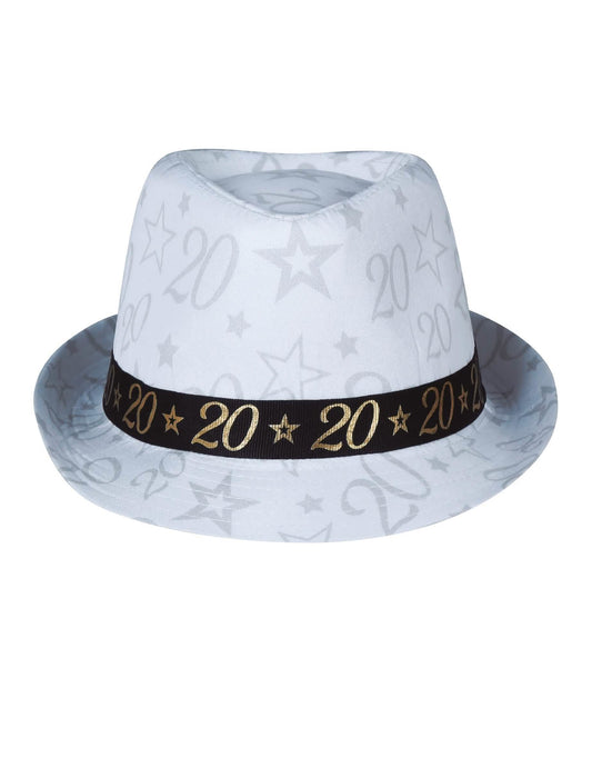 Vue de face du chapeau de gangster 20 ans
