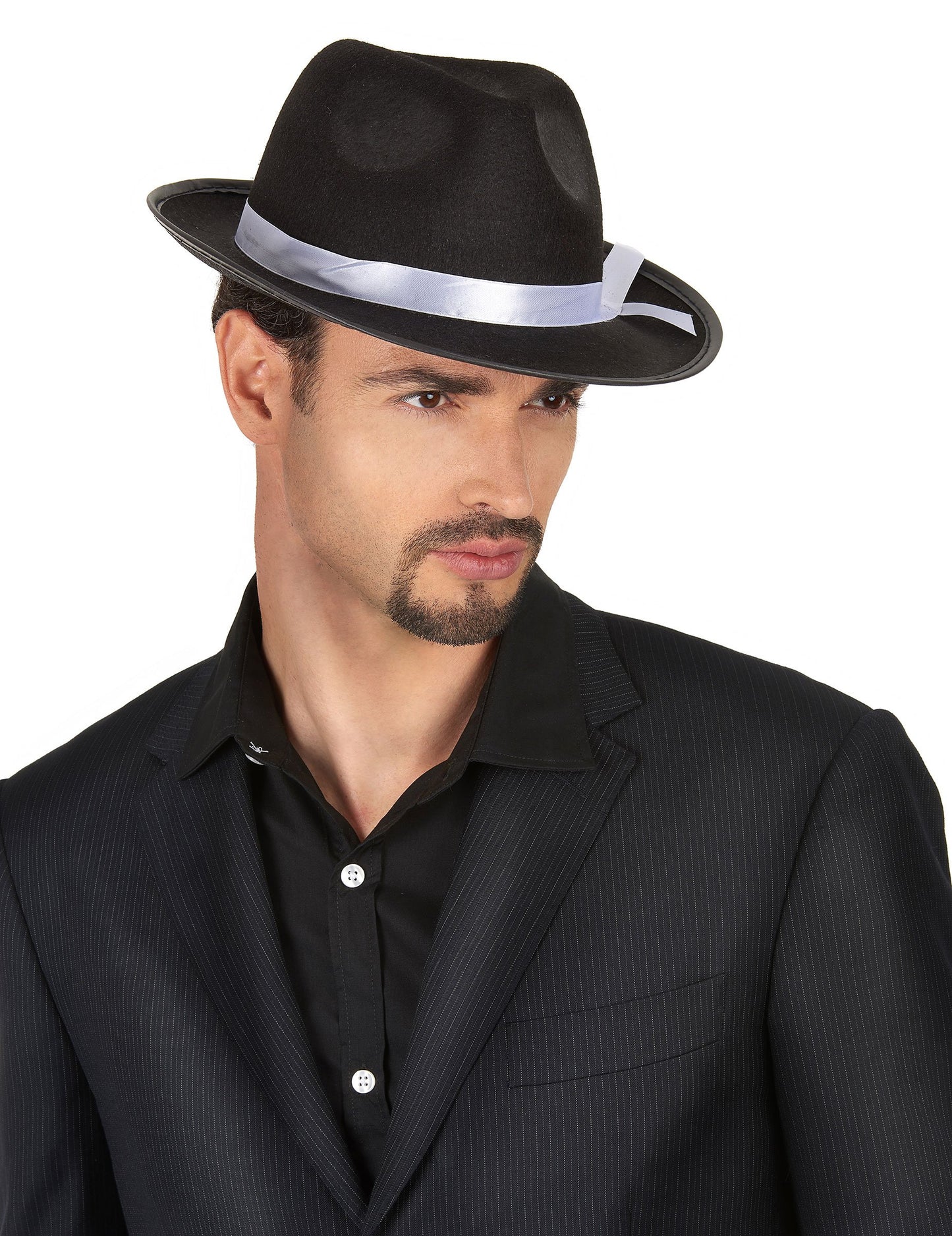 Chapeau gangster noir adulte