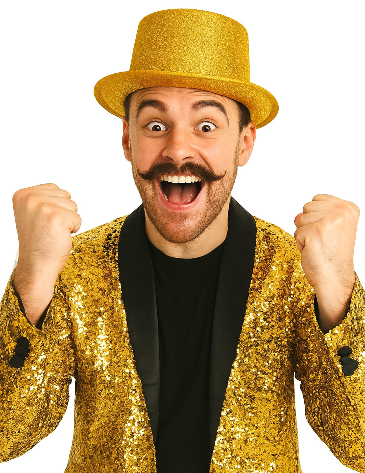 Zlato plastično kapo za odrasle