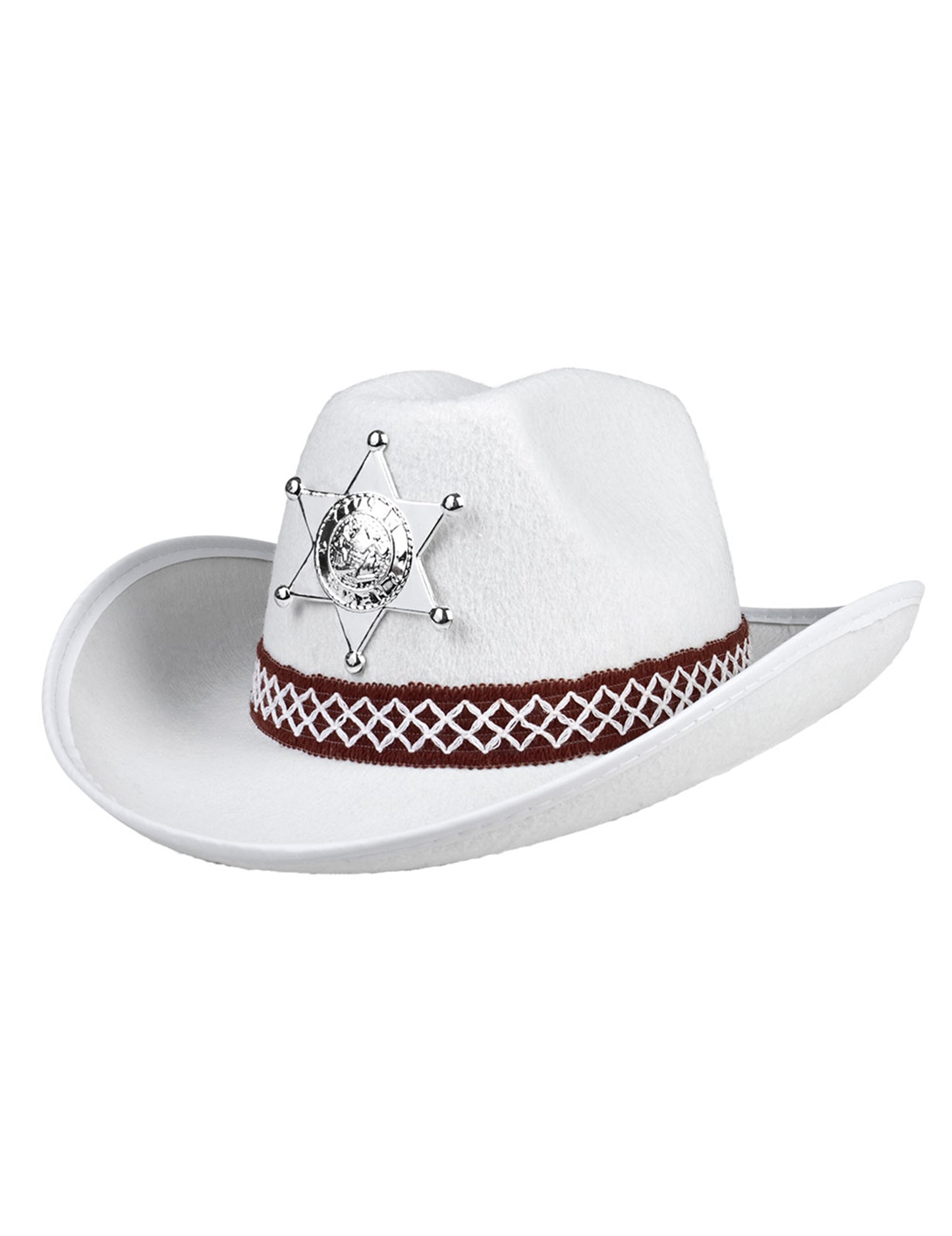 Chapeau shérif blanc enfant
