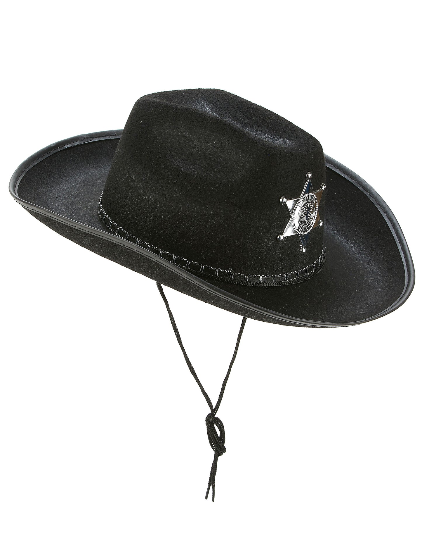 Vue de profil du chapeau de shérif pour adulte