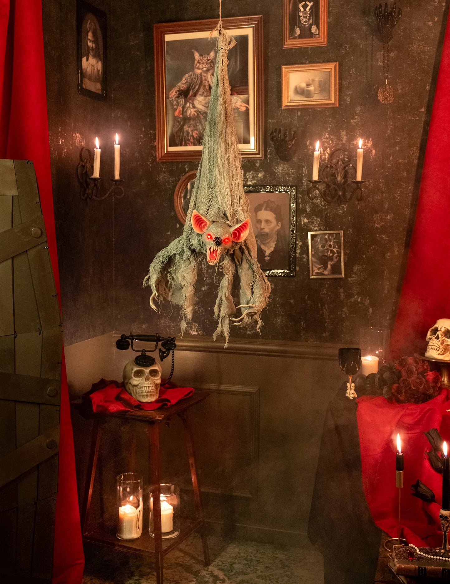 Obešen animirani netopir 100 cm