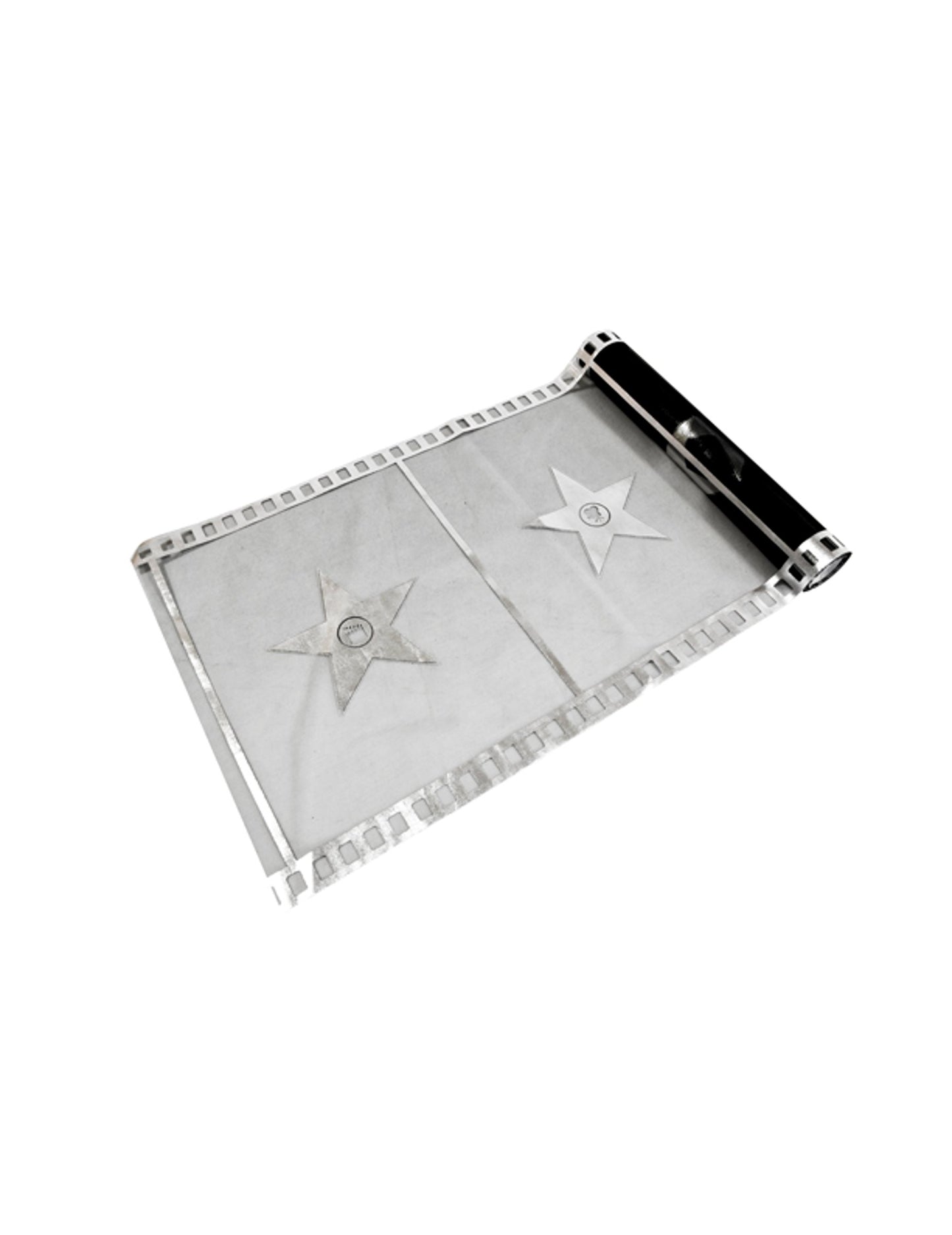 Črn organza prt za mizo, kino stil, 28 cm x 5 m z vzorcem folije