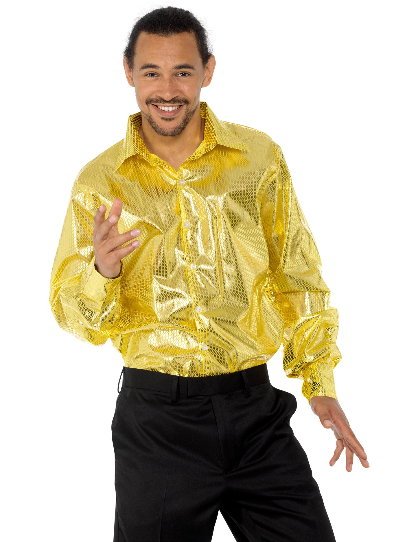 Disco majica z zlatimi pajkicami