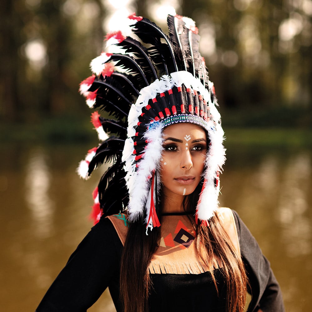 Coiffe d'indien adulte luxe