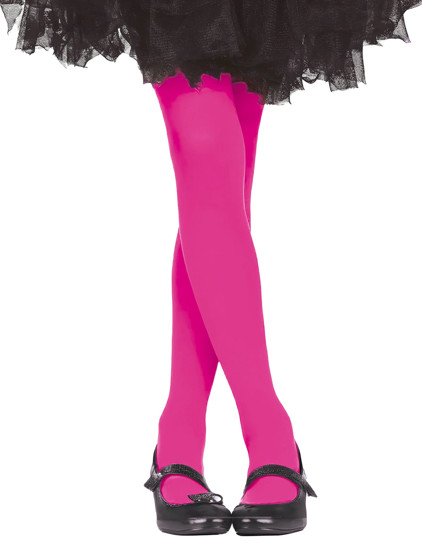 Collants opaques pour fille fuchsia