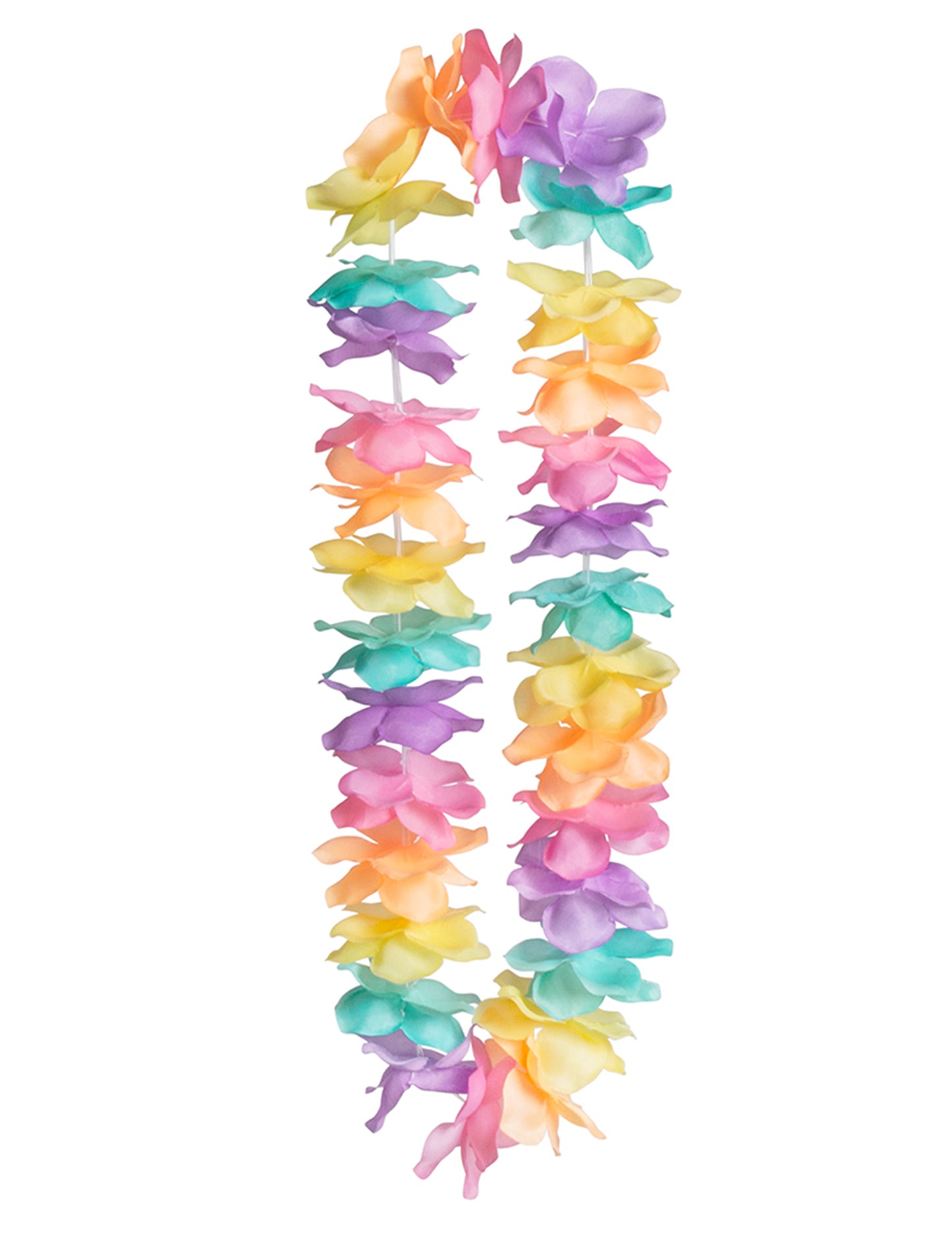 Collier de fleurs pastels Hawaï