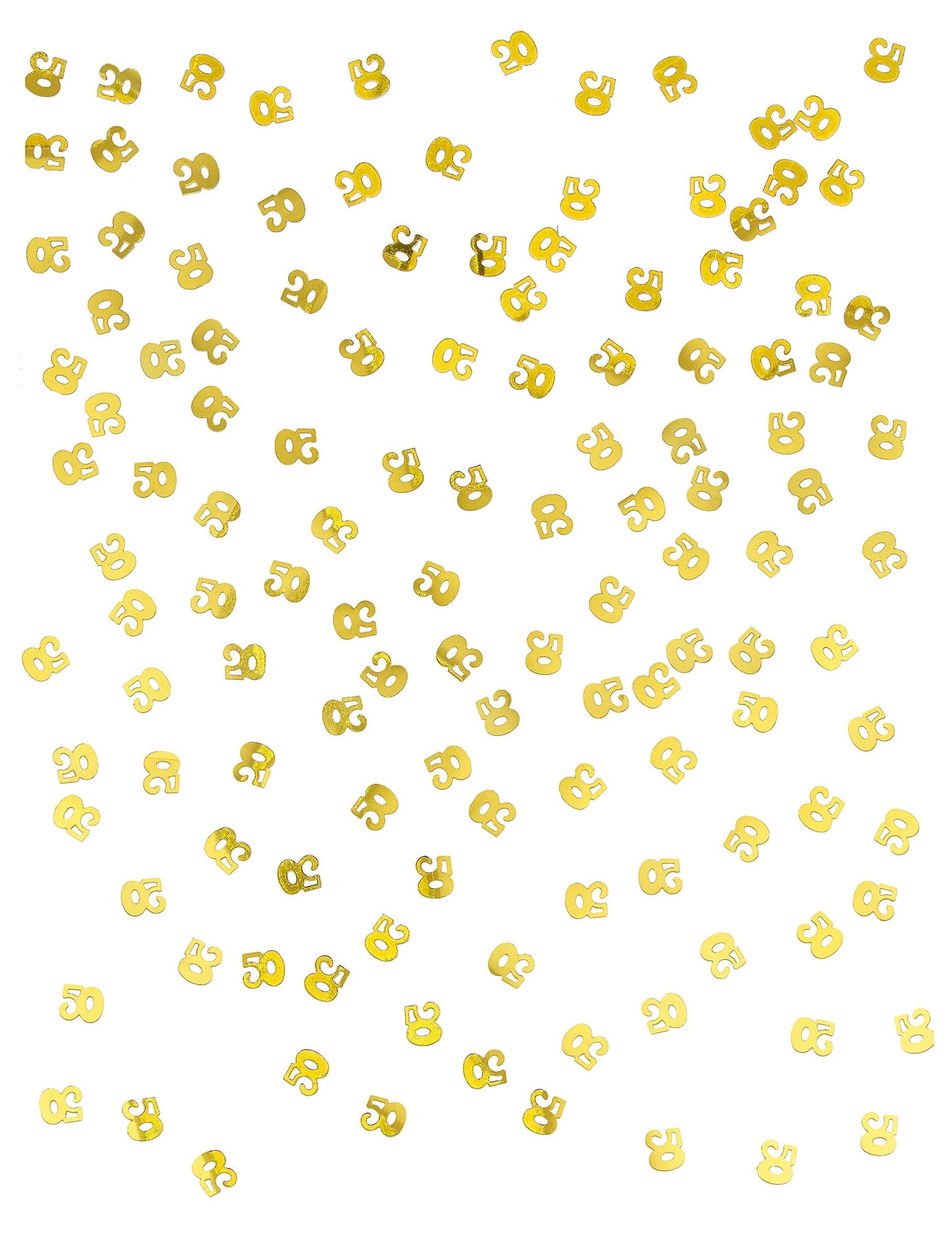 Leseni namizni konfeti, 50 zlatih kovancev, 10 g, rojstnodnevna dekoracija
