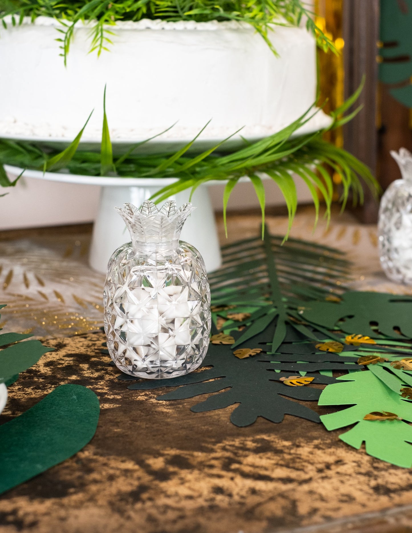 Posoda za sladkarije v obliki ananasa 9,5 x 6 cm