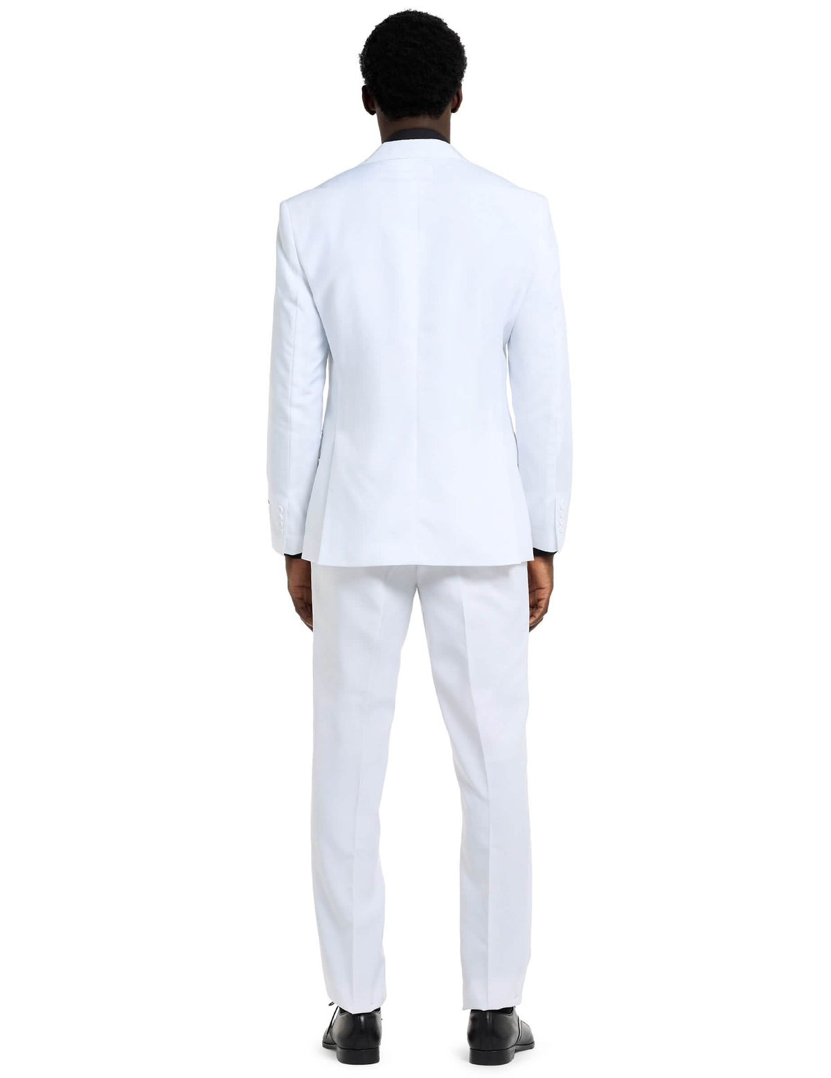 Pogled od zadaj na kostum Mr. bela Opposuits