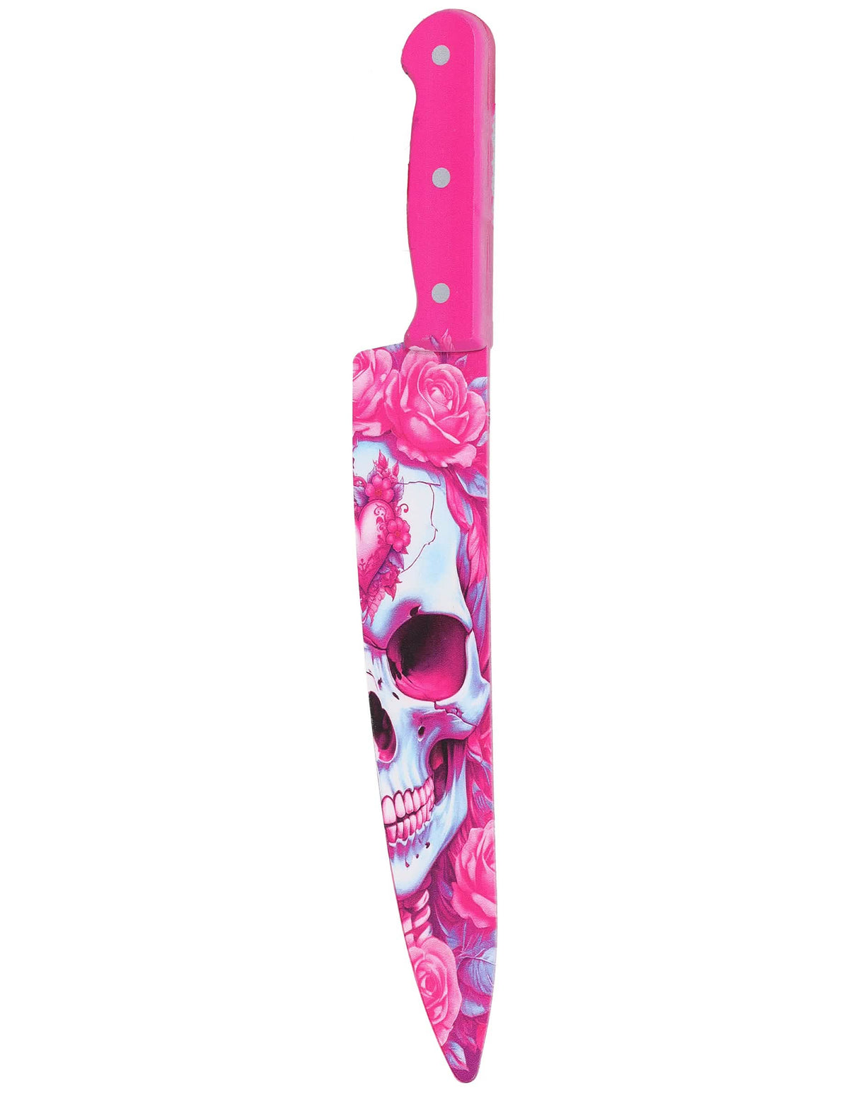 Rožnat nož z lobanjo 35 cm
