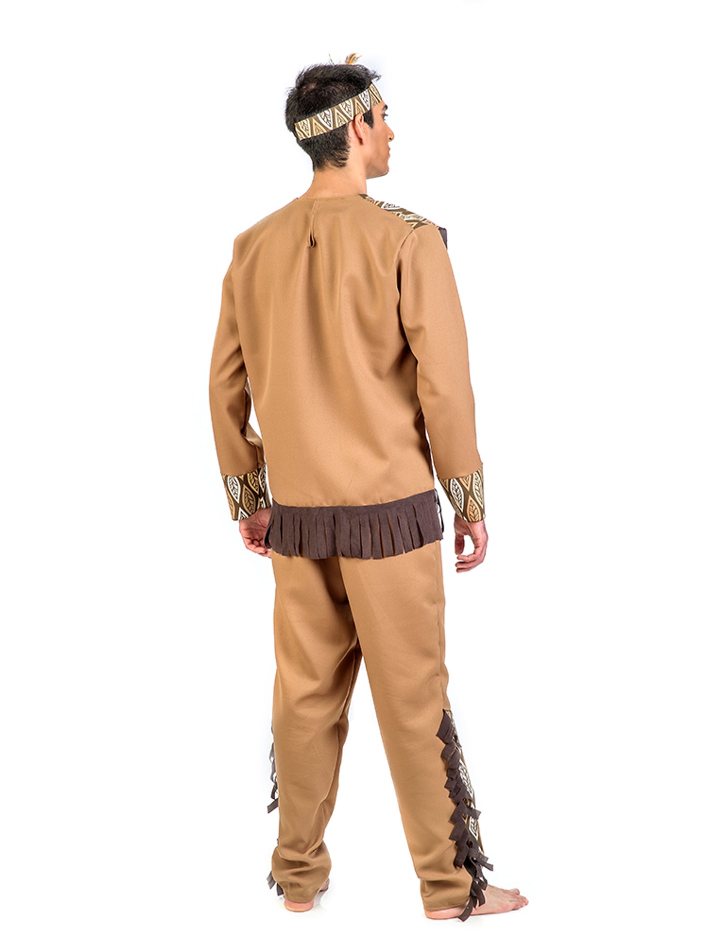 Indijanska pustna oprava z listi za moške