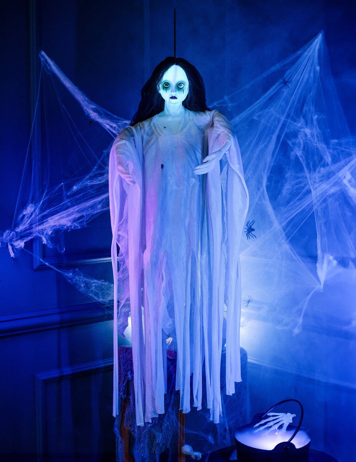 Luminous bela dama viseča dekoracija 90 cm noč čarovnic