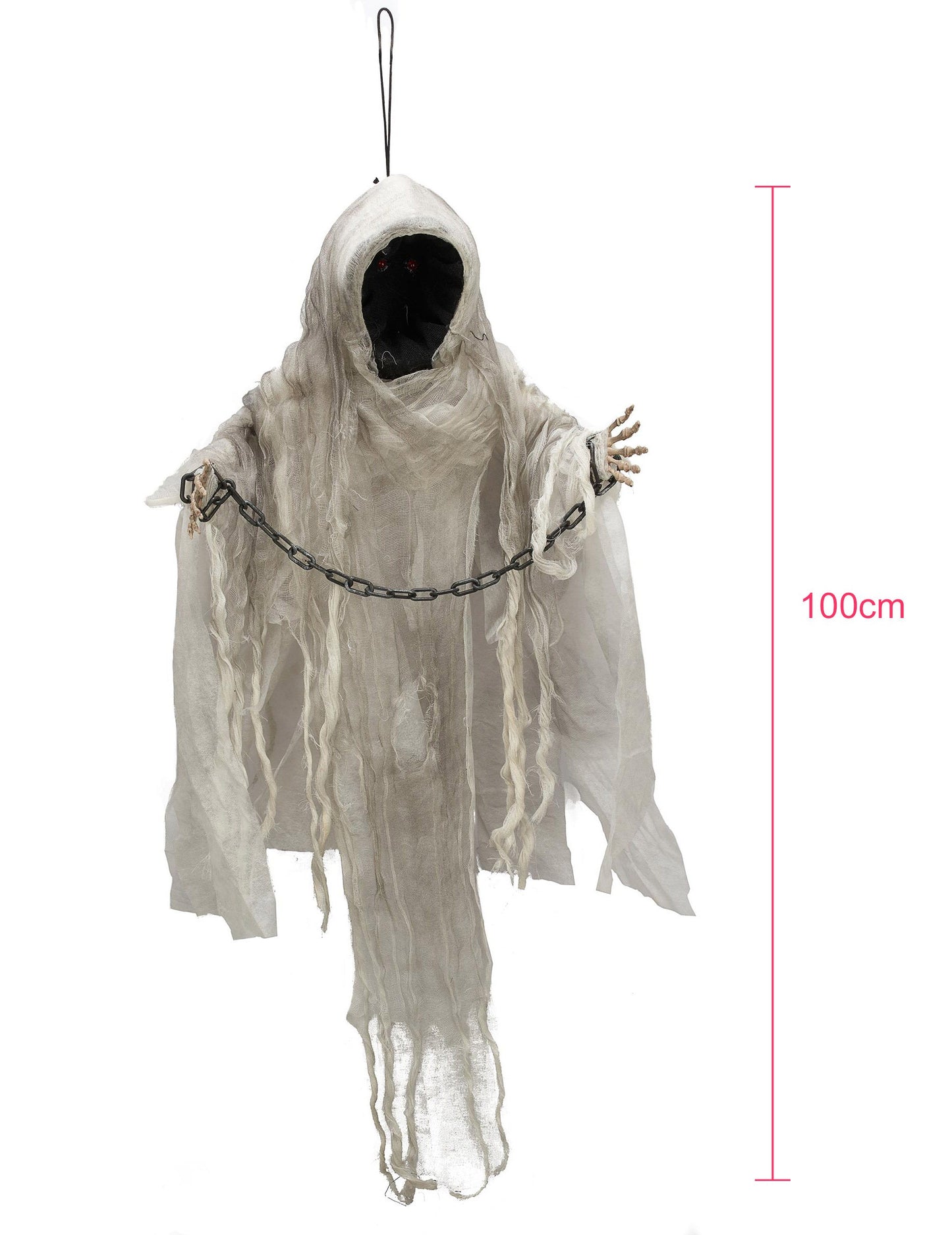 Obešanje dekoracije Skeleton Halloween Luminous Chaid 100 cm