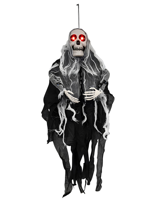 Viseča dekoracija z animiranim strašljivim ghoulom 80 cm