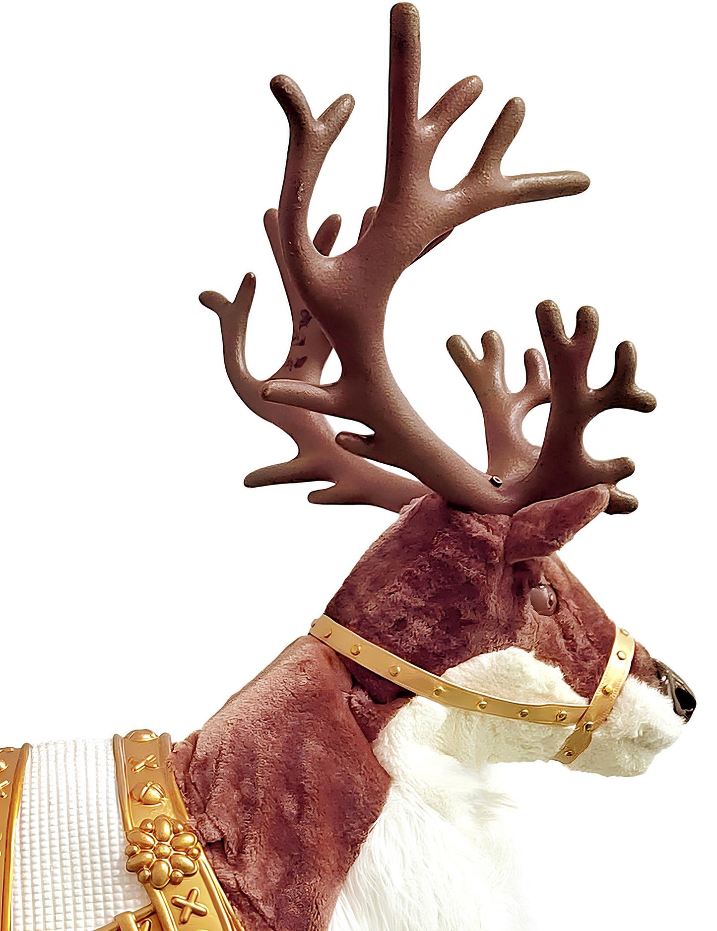 Animirana božična dekoracija severnih jelenov z zvokom in gibanjem 143 cm