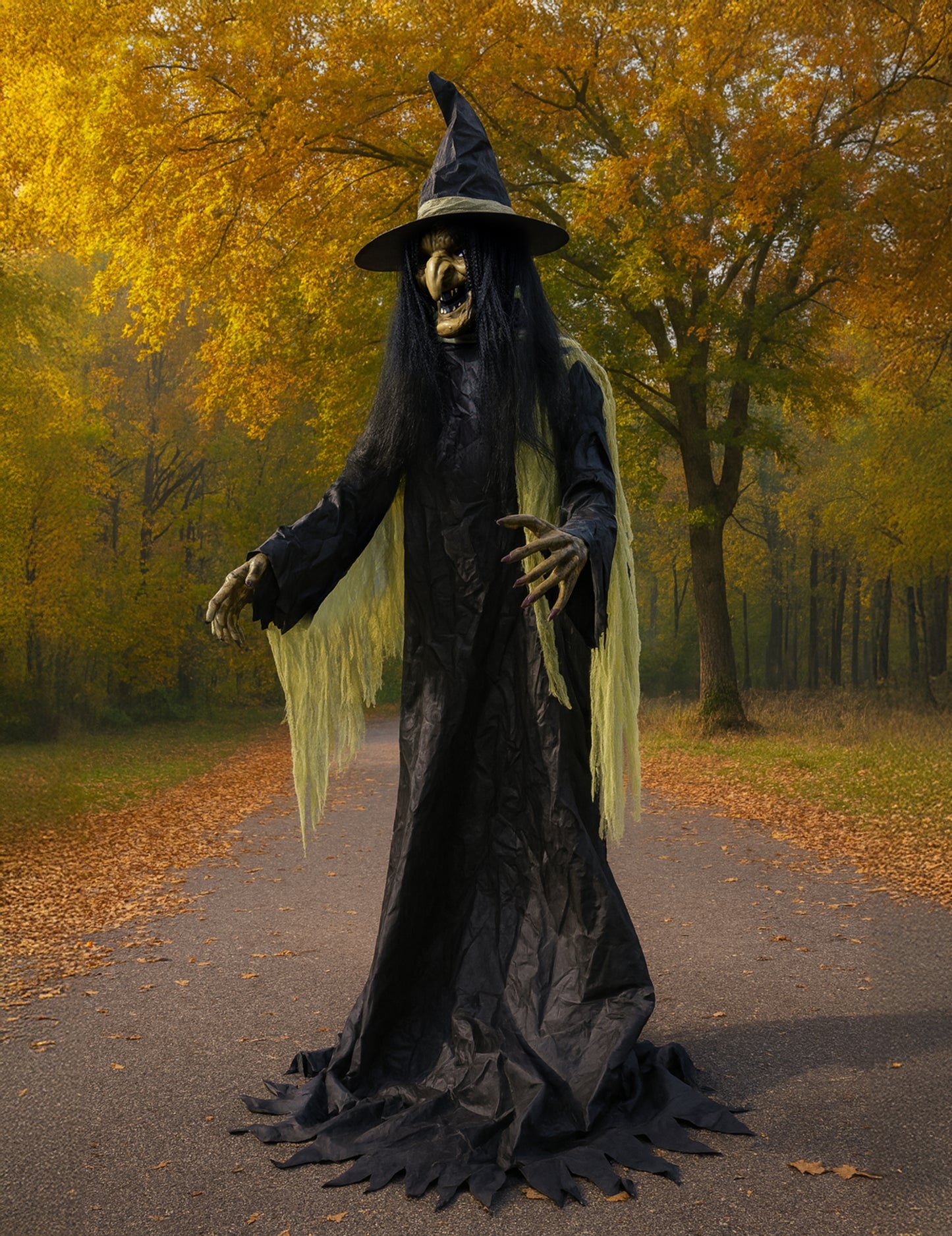 Animirani dekoracijski velikanski čarovnica xxl 300 cm