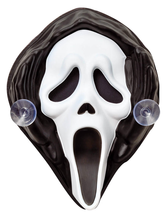 Détail des ventouses de fixation de la décoration de fenêtre Scream