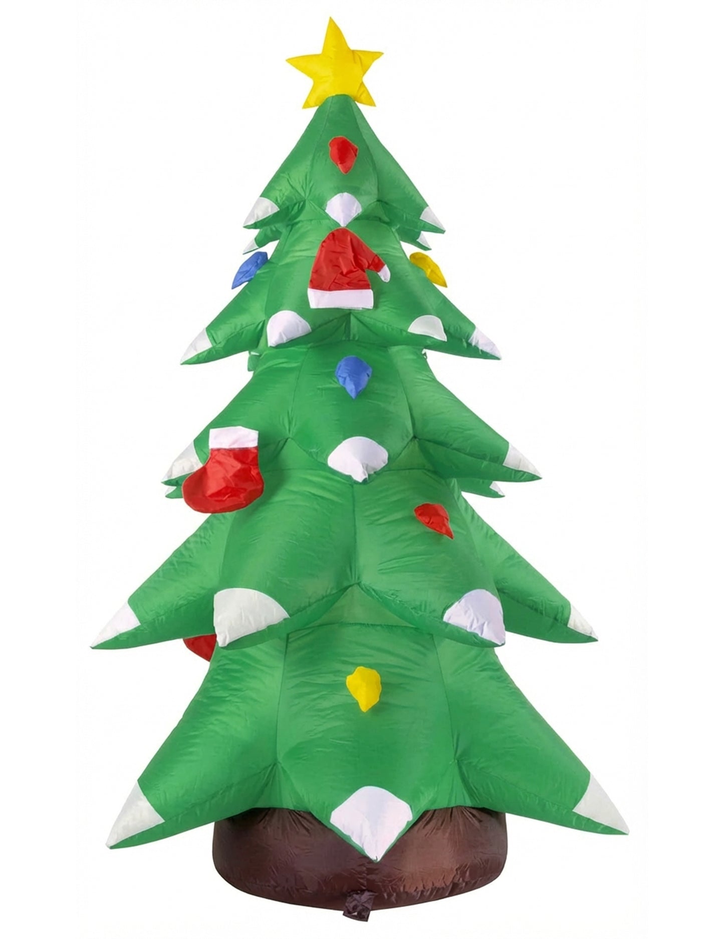 Napihljiva in svetleča božična drevesna dekoracija 183 cm