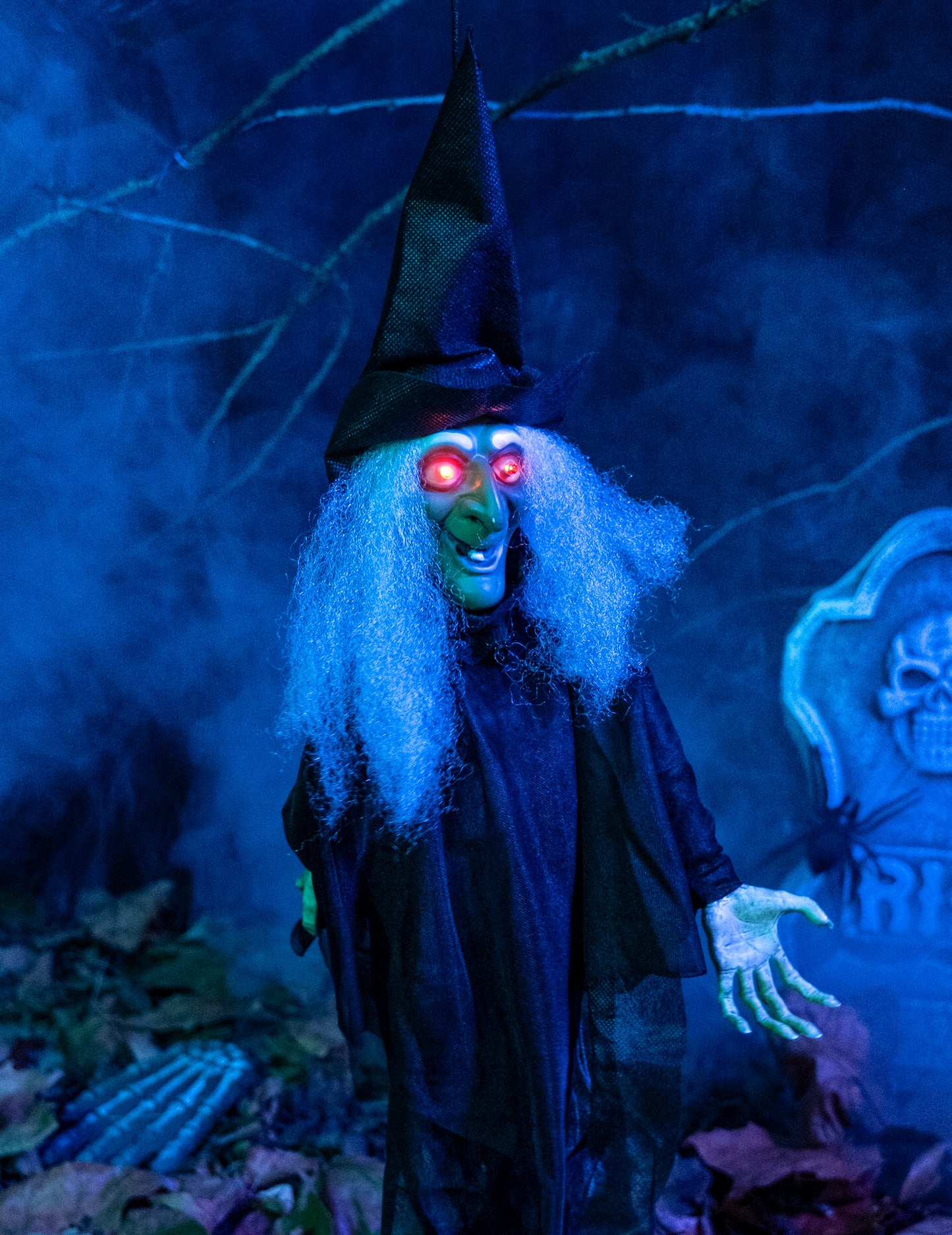 Svetlobna in smiselna animirana dekoracija čarovnic Halloween