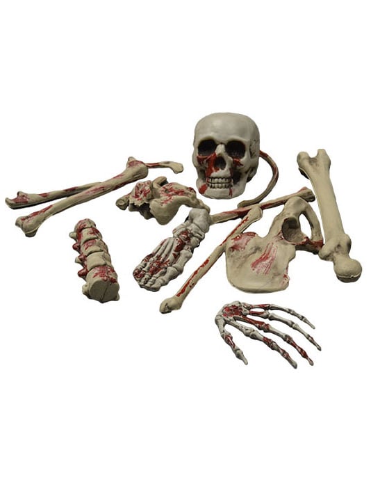 Halloween krvava dekoracija okostja