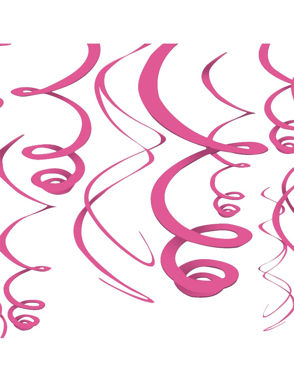 Visijoče dekoracije za rožnato zabavo spirale