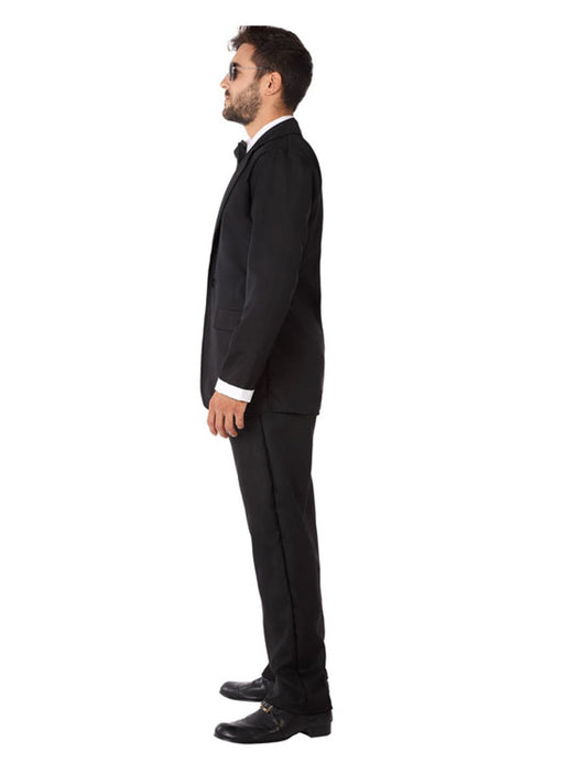 Vue de profil du déguisement agent secret en smoking