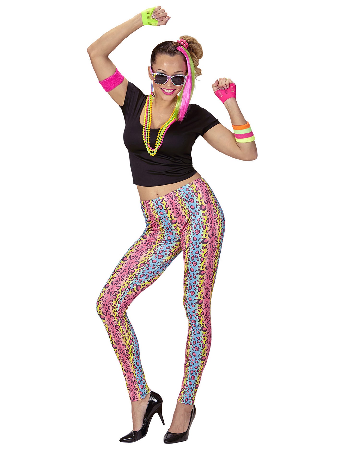 80 -ih prikrita tiskana večbarvna ženska panter