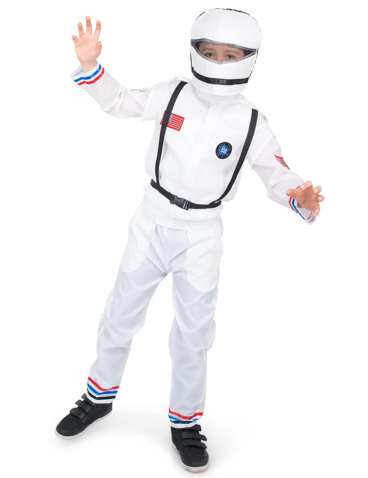 Kostum astronavti v vesolju za otrok, bela s čelado