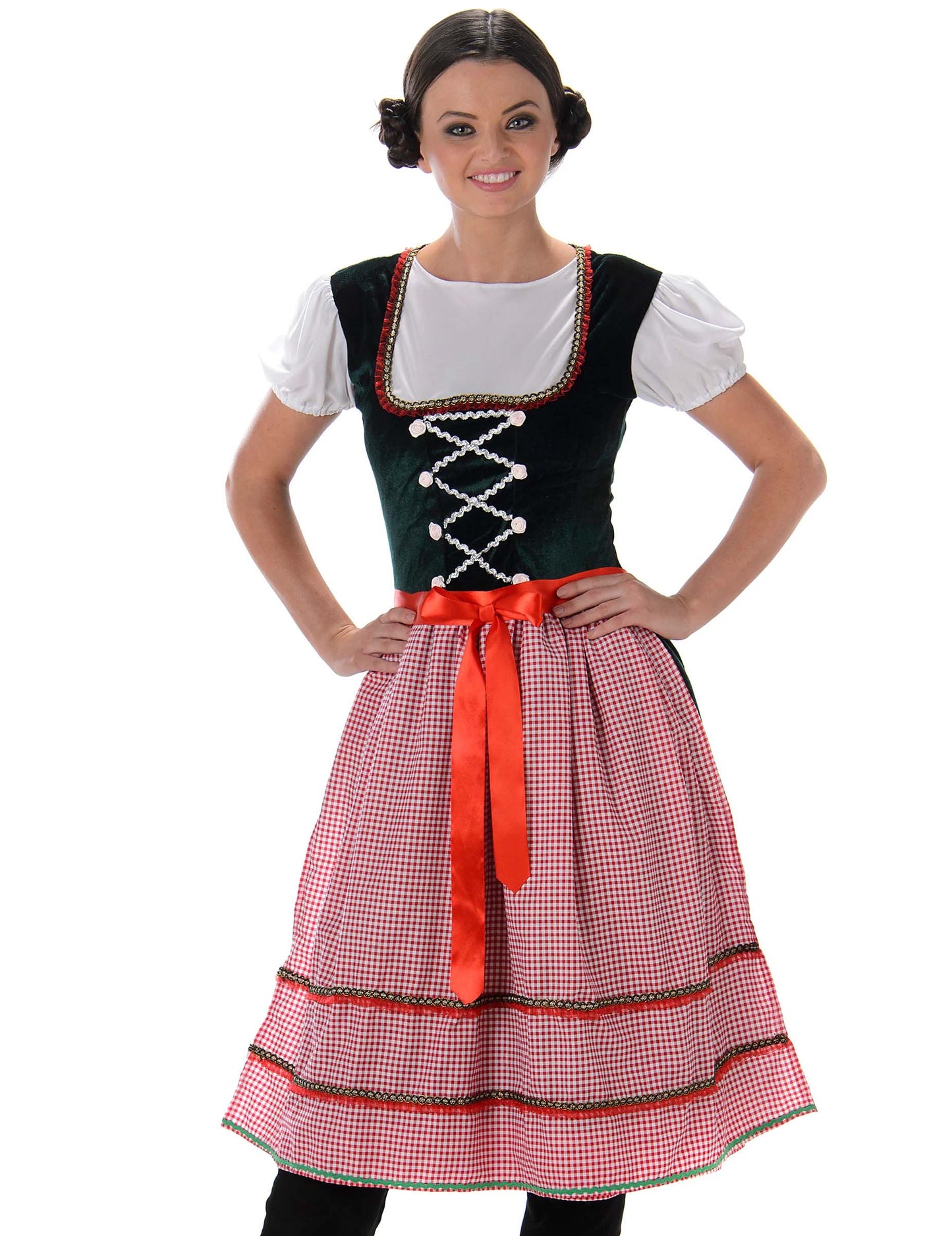 Bavarski kostum, dolga obleka, plus size, ženski