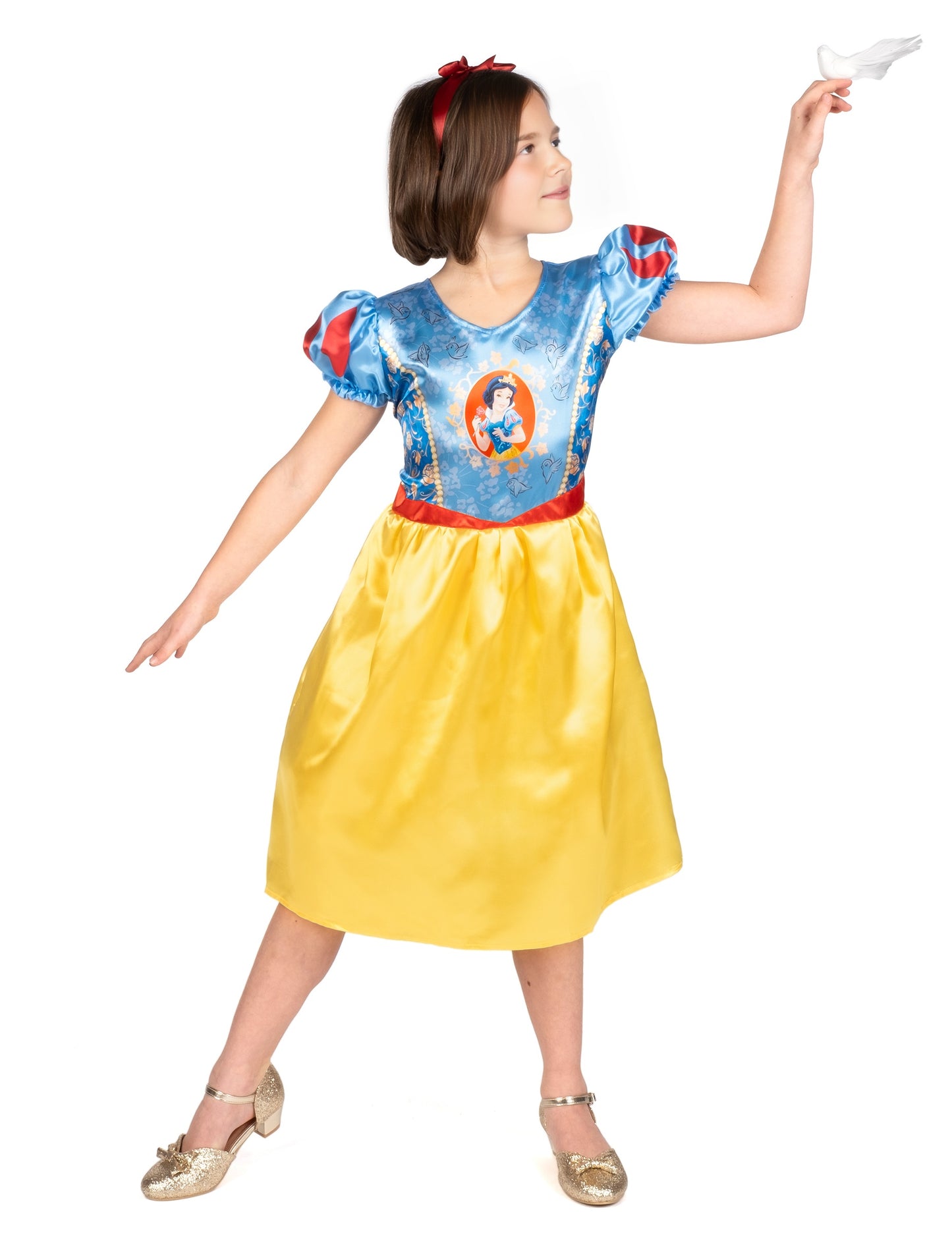 Osnovna deklica snežno bele kostume