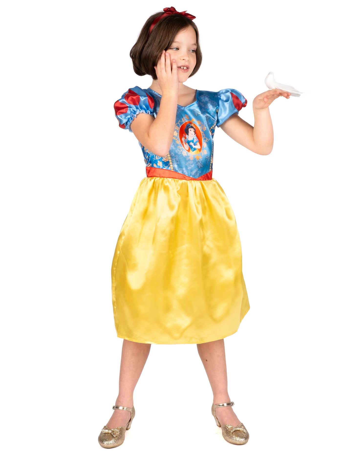 Osnovna deklica snežno bele kostume