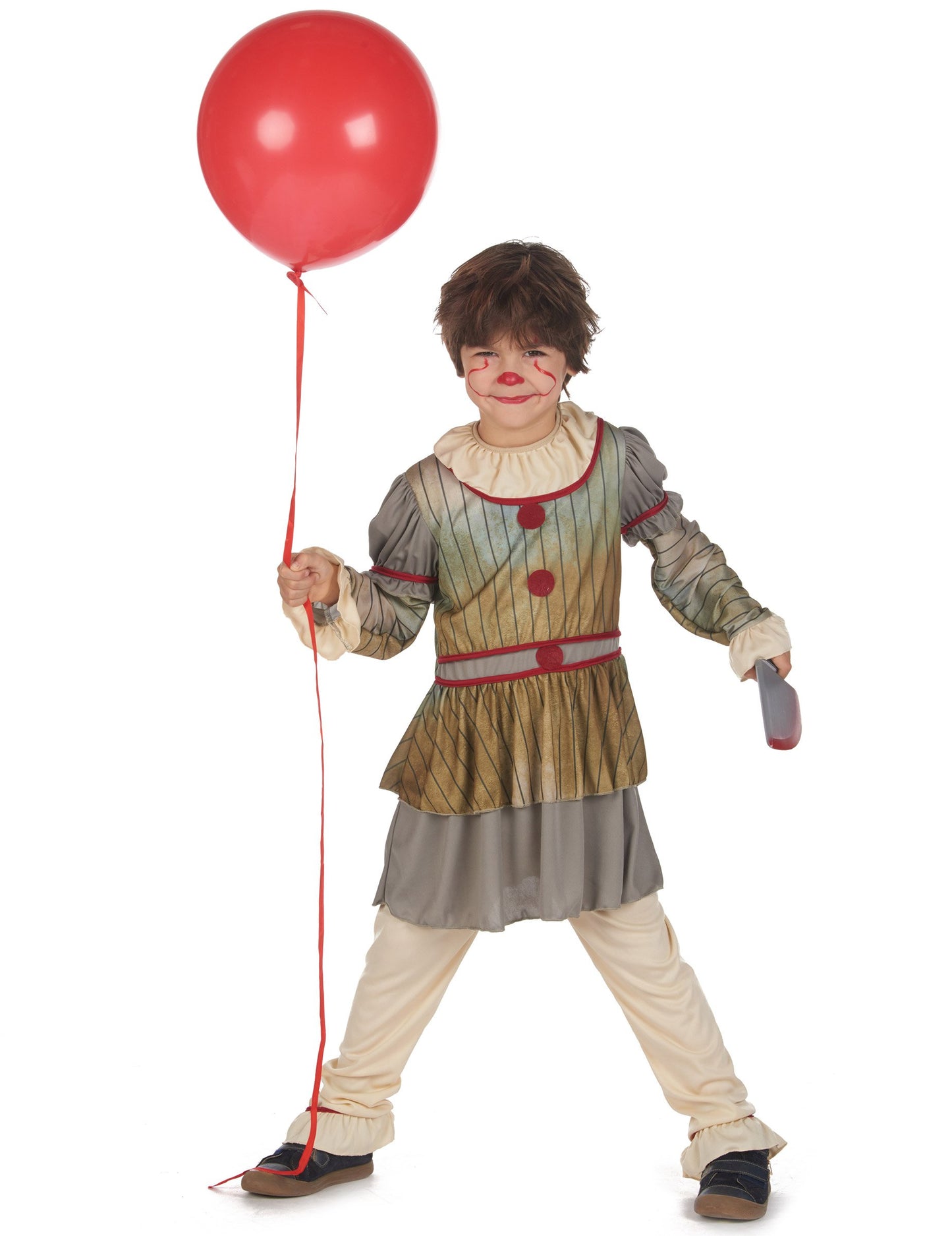 Grozljiva klovn siva obleka