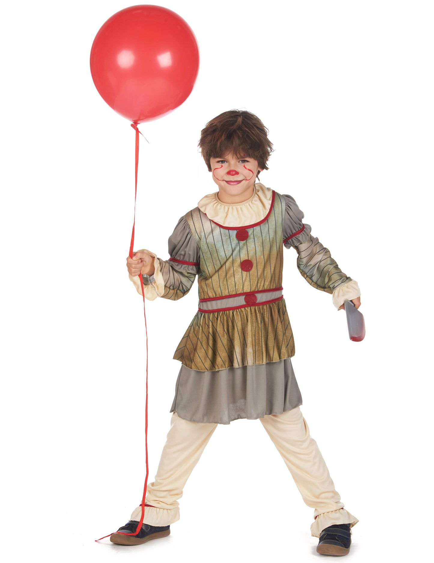 Grozljiva klovn siva obleka