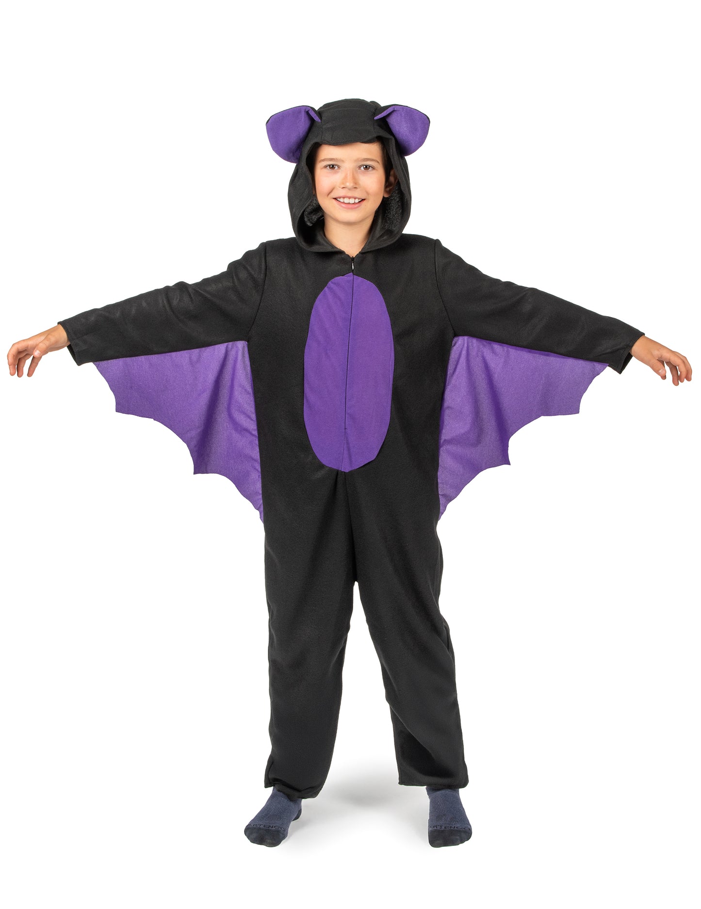 Kostum kombiniranja črnih in vijoličnih fantov