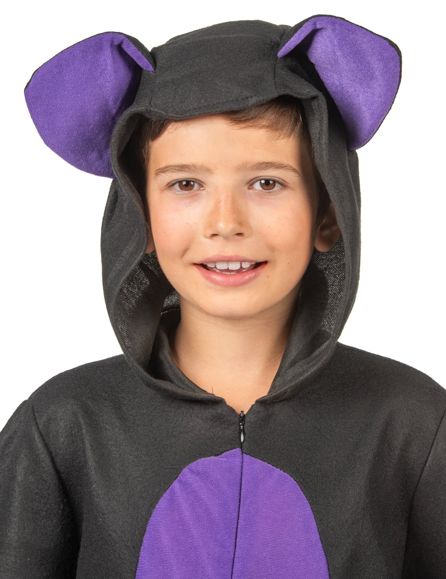 Kostum kombiniranja črnih in vijoličnih fantov